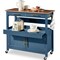 Best Choice Products 36in Large Rolling Kitchen Island Cart, 2-Door Cabinet, Outlet, Hooks, & Wheels